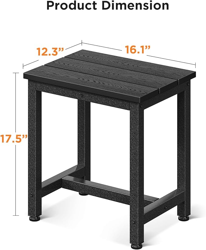 ODK Outdoor Side Table, Adirondack Patio End Table - Image 3