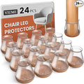24 Pcs Chair Leg Floor Protectors by VIUME