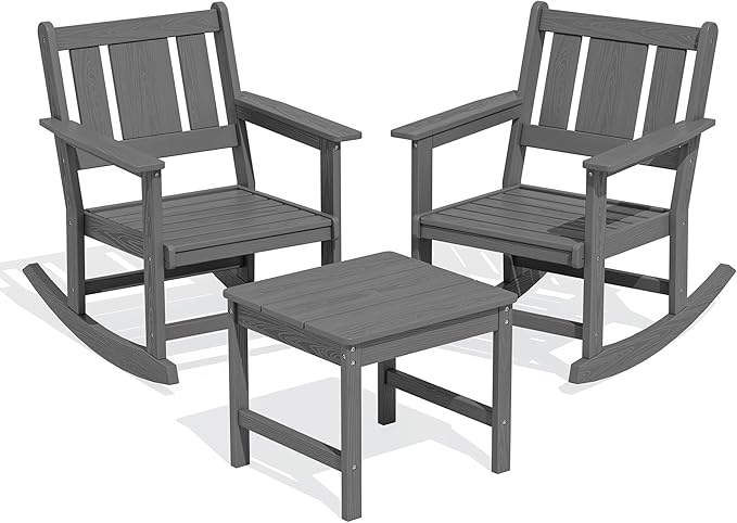 SERWALL Outdoor Rocking Chair Set of 2 - Image 3