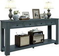 LKTART Solid Wood Console Table, Long Sofa Table Entryway Table by LKTART