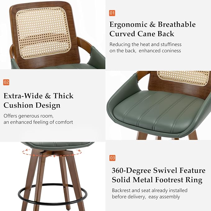 Bar Height Bar Stools Set of 4 - Image 3