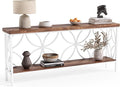 LITTLE TREE Sofa Table, 70.9 Inch Industrial Behind Couch Table by LITTLETREE