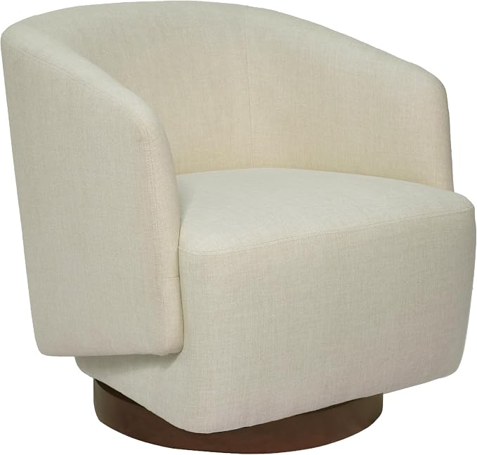 MINCETA Accent Chair, Modern 360 Swivel Barrel Chairs - Image 4