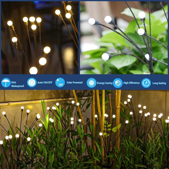 TONULAX Solar Garden Lights 6 Pack - Image 4