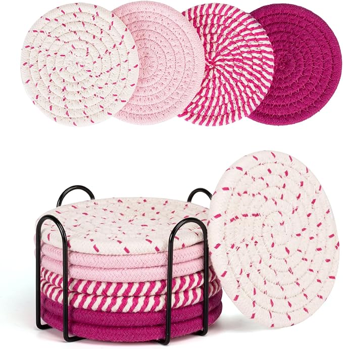 Coasters for Drinks Absorbent, Coasters Set of 4 by Smgmg
