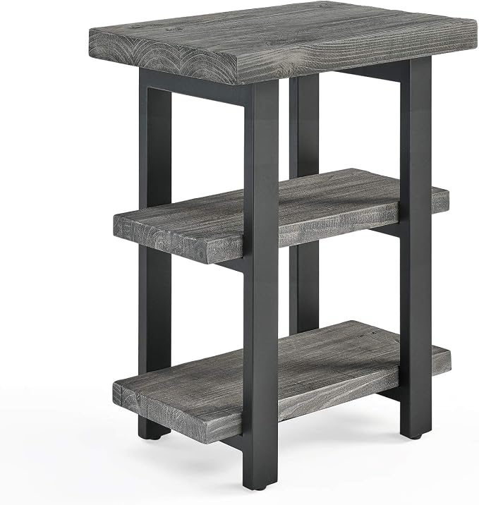 Alaterre Furniture Pomona Living Room 3-Tier Solid Wood End Table - Image 2