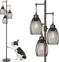68’’ Dimmable Floor Lamp, 3 x 800LM LED Edison Bulbs Included, Industrial Floor by Torondo