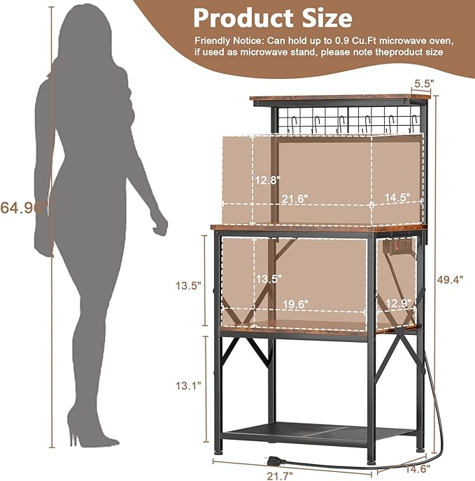 Furologee Kitchen Bakers Rack - Image 3
