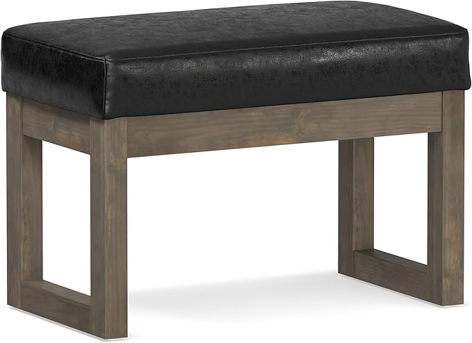 SIMPLIHOME Milltown Small Ottoman Bench by SimpliHome