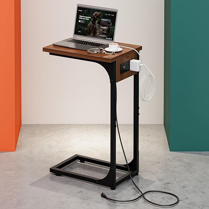 C-Shaped Side Table for Couch by RISWER