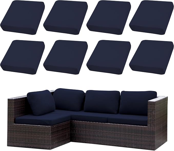 Outdoor Cushion Covers Set, Replacement by SUKAIKEQA