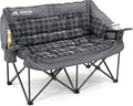 Double Camping Chair Padded 2 Person Camping Chair Camping Loveseat by Huskfirm