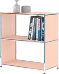 32-Inch 2-Tier Metal Bookcase, Open Shelf Storage Organizer by SIMPLINK