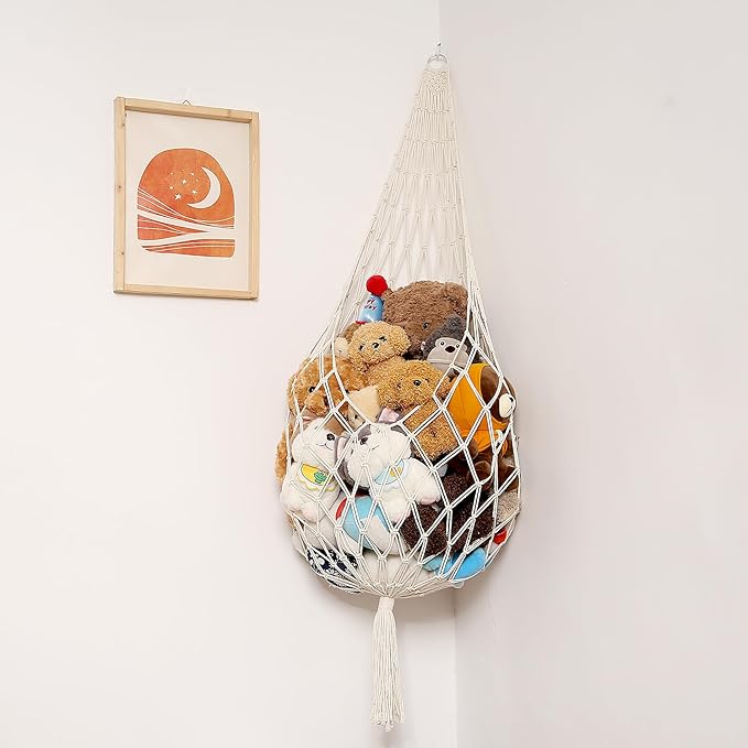 Amdermi Novel Stuffed Animal Hammock Corner Hanging Net - Image 6