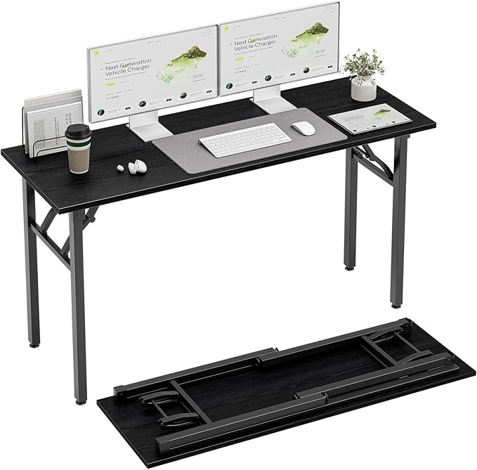 TEMI Long Computer Desk Folding Table by TEMI