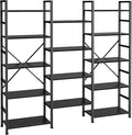SUPERJARE Triple Bookshelf, Bookcase by SUPERJARE