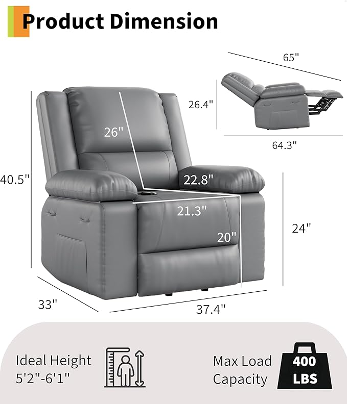 GarveeHome Power Lift Recliner Chair - Image 3