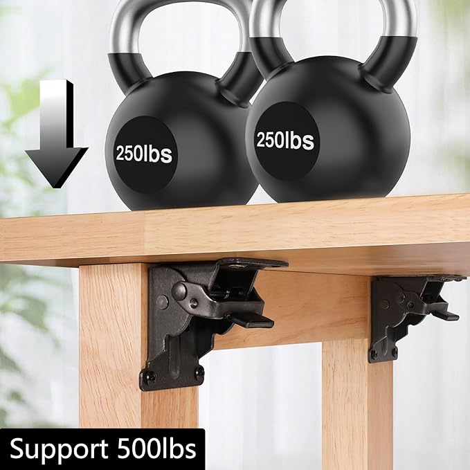 4 Pack Folding Brackets, Self-Lock Hinge - Image 6