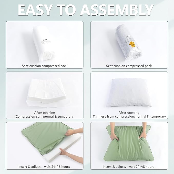 24x24 Inch Outdoor Chair Cushion - Image 8