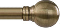 Antique Bronze Curtain Rods for Windows 48 to 84 Inch 1" Diameter Adjustable by Unknown