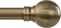 Antique Bronze Curtain Rods for Windows 28 to 48 Inch 1" Diameter Adjustable by Unknown