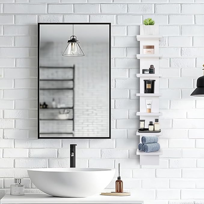 Homaterial Small 7 Tier Vertical Wall Shelf - Image 4