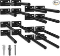 LEOPO 16-Pack 10 inch Floating Shelf Brackets, Hidden Shelf Bracket by FinestHomeDecor