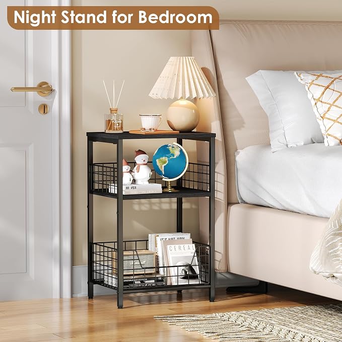 X-cosrack Side Table, Small End Table Record Player Stand - Image 5