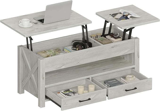 Seventable Coffee Table, 47.2" Lift Top Coffee Table by Seventable