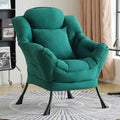 Lazy Chair for Living Room, Large Dark Green Accent Chair by HomeEastllyHome