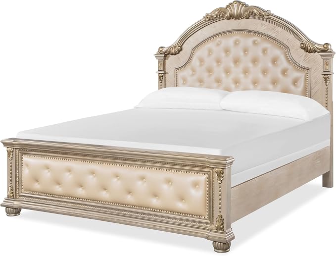 First of a Kind Evelyn Traditional 5 Piece King Bedroom Set - Image 2