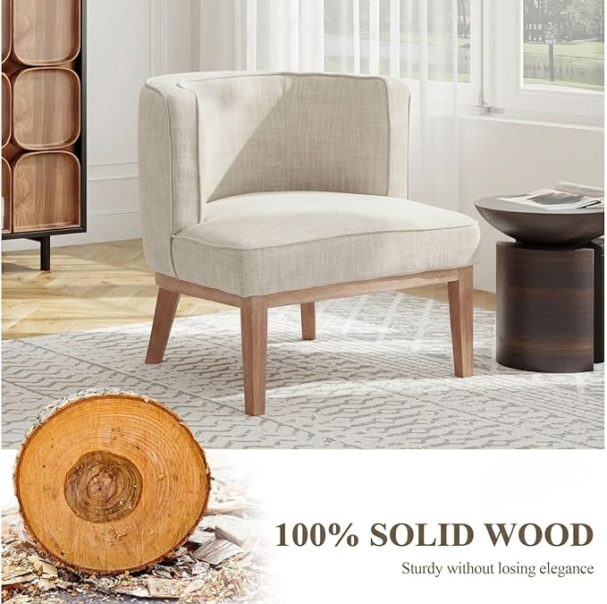 Beige Barrel Chairs Set of 2 - Image 6