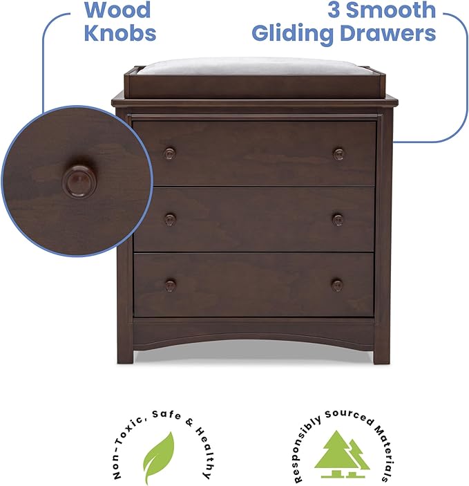 Delta Children Perry 3 Drawer Dresser - Image 6