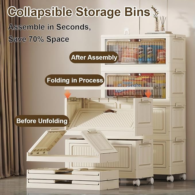 6-Tier Foldable Storage Cabinet - Image 4