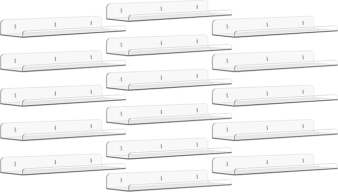Qukaka Floating Shelves for Wall Decor, Living Room, Bathroom Decor, Nail by QukakaHomeCare