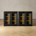 mopio Blake Storage Cabinet, Small Modular Accent Display Sideboard Buffet by MopioInc
