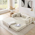 4-in-1 Folding Convertible Sofa Bed, 78 Inch Boneless Couch by ivoros