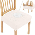 Smiry Waterproof Seat Covers for Dining Room Chairs Set of 2, Stretch Jacquard by Smiry