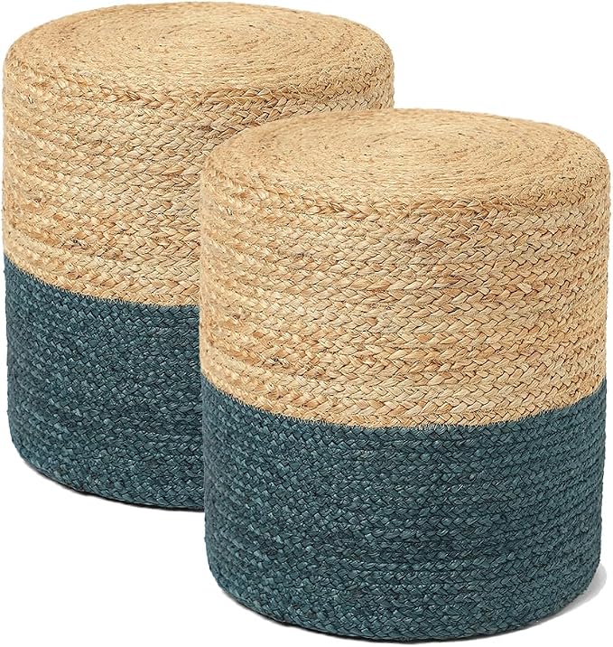 REDEARTH · Cylindrical Pouf Foot Stool Ottoman by REDEARTH