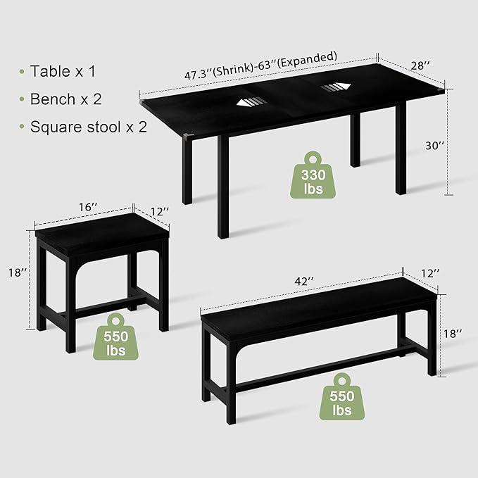 Feonase 5-Piece Dining Table Set - Image 3