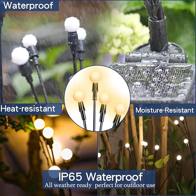 TONULAX Solar Garden Lights 6 Pack - Image 5