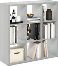 Furinno Cubicle Open Back Decorative Cube Storage Organizer, Light Grey by Furinno-FitsYourSpaceFitsYourBudget