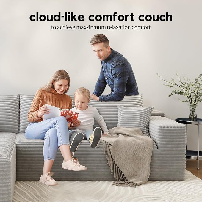 135.4" Cloud Modular Sectional Couch - Image 5