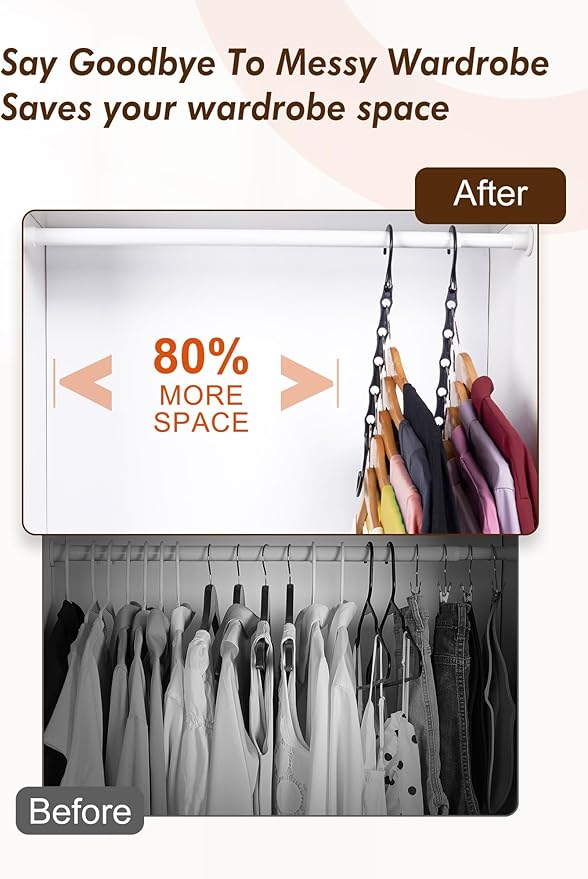 HOUSE DAY Closet Organizers and Storage 6 Pack, College Dorm Room Essentials - Image 3