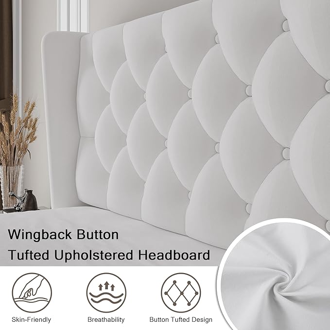 Einhomn Queen Size Platform Bed Frame - Image 3
