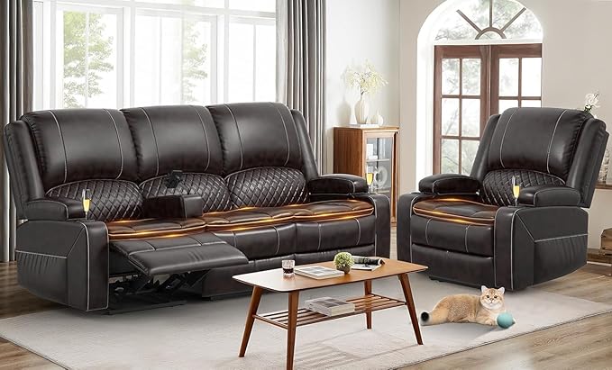 Yolsali 3 Seater Recliner Sofa Set by SavortheHappyMoments