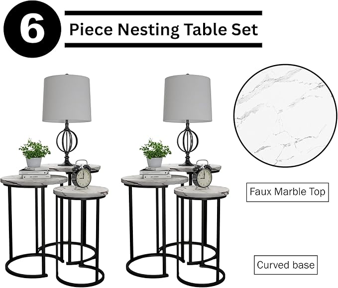 Lavish Home Nesting Tables - Image 3