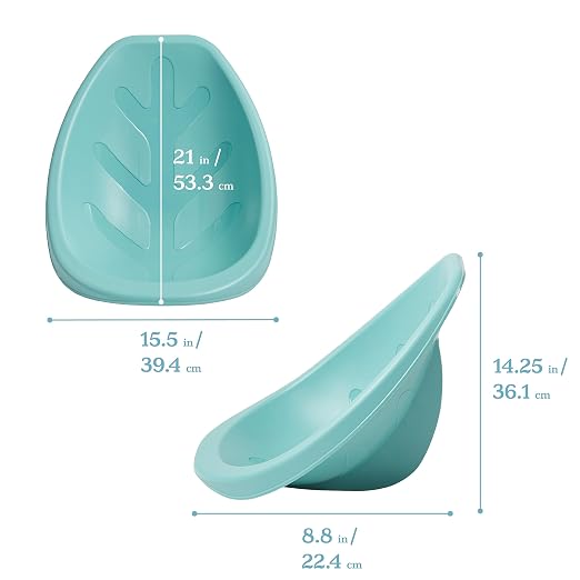ECR4Kids Plastic Leaf Scoop Floor Rocker Seat, Classroom Furniture - Image 3