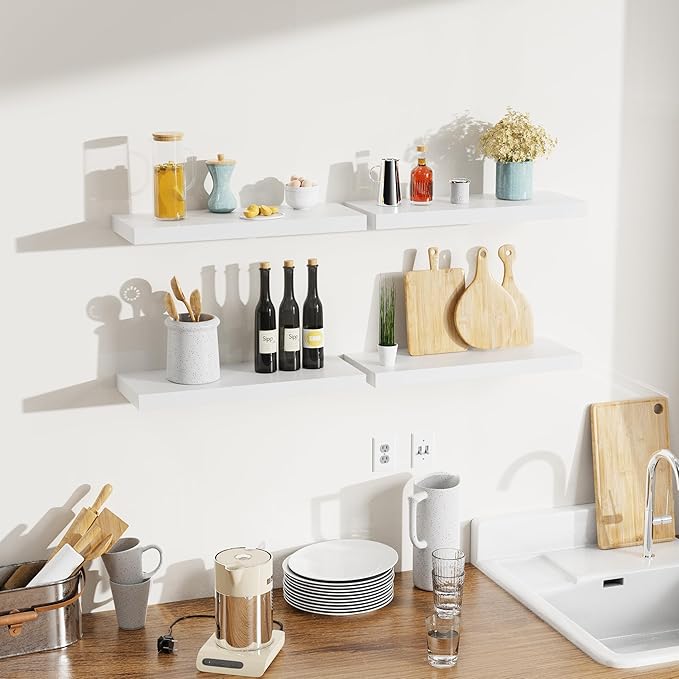 Bellsal Floating Shelves for Wall, Living Room, Bathroom Storage, Book Shelf - Image 5
