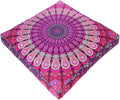Mandala Floor Pillow Cover Meditation Cushion Seating Throw Hippie Round by EyesofIndia